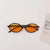 Vacation Solid Color Pc Resin Oval Frame Full Frame Women's Sunglasses