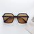 Vacation Solid Color Pc Resin Polygon Full Frame Women's Sunglasses