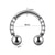 Vacation U Shape Stainless Steel Plating Zircon Nose Ring