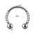 Vacation U Shape Stainless Steel Plating Zircon Nose Ring