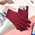 Velvet-free Gloves Velvet-lined Autumn And Winter Warm Gloves Touch Screen Women's Cotton Students Cycling Driving Outdoor Cycling Gloves