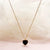 Vintage Style Luxurious Heart Shape Stainless Steel Plating Inlay Zircon Gold Plated Pendant Necklace