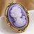 Vintage Style Oval Alloy Unisex Brooches 1 Piece