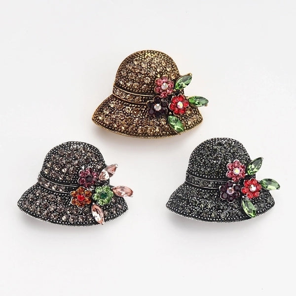 Vintage Style Pin Hat Alloy Enamel Plating Unisex Brooches