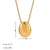 Vintage Style Simple Style Geometric Stainless Steel White Gold Plated Gold Plated Pendant Necklace