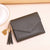 Wallet Ladies  New Short Tassel Pendant Litchi Pattern Wallet Card Holder Cute Coin Purse In Stock