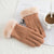 Warm Gloves N915 Ladies Winter Suede Double Layer Plus Velvet Padded Riding Touch Screen Gloves Wholesale Manufacturers