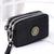 Washed Denim Women's Three-Zip Coin Purse Cosmetic Bag Mobile Phone Bag Handheld Portable Bag Small Square Bag