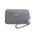 Washed Denim Women's Three-Zip Coin Purse Cosmetic Bag Mobile Phone Bag Handheld Portable Bag Small Square Bag