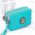 Washed Denim Women's Three-Zip Coin Purse Cosmetic Bag Mobile Phone Bag Handheld Portable Bag Small Square Bag