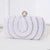 White Black Polyester Water Droplets Square Evening Bags