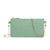 White Green Blue Pu Leather Solid Color Square Evening Bags