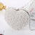 White Plastic Heart Shape Square Evening Bags