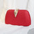 White Red Blue Pu Leather Solid Color Shell Evening Bags