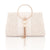 White Yellow Linen Solid Color Ornament Square Evening Bags