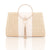 White Yellow Linen Solid Color Ornament Square Evening Bags