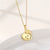 Wholesale 1 Piece Ins Style Sun Heart Shape Whale Stainless Steel Titanium Steel 18k Gold Plated Gold Plated Zircon Pendant Necklace