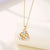 Wholesale 1 Piece Ins Style Sun Heart Shape Whale Stainless Steel Titanium Steel 18k Gold Plated Gold Plated Zircon Pendant Necklace