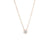 Wholesale 1 Piece Lady Round Stainless Steel Titanium Steel 18k Gold Plated Zircon Pendant Necklace