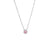 Wholesale 1 Piece Lady Round Stainless Steel Titanium Steel 18k Gold Plated Zircon Pendant Necklace