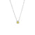 Wholesale 1 Piece Lady Round Stainless Steel Titanium Steel 18k Gold Plated Zircon Pendant Necklace