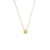 Wholesale 1 Piece Lady Round Stainless Steel Titanium Steel 18k Gold Plated Zircon Pendant Necklace