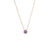 Wholesale 1 Piece Lady Round Stainless Steel Titanium Steel 18k Gold Plated Zircon Pendant Necklace