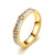 Wholesale 1 Piece Simple Style Circle Stainless Steel Rhinestones Rings