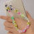 Wholesale Accessories Bohemian Soft  Heart Fruit Woven Mobile Phone Chain