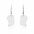 Wholesale African Woman Head Shape Titanium Steel Earrings