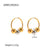 Wholesale Casual Classic Style Geometric Stainless Steel Plating 18k Gold Plated Rings Earrings Necklace