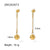 Wholesale Casual Classic Style Geometric Stainless Steel Plating 18k Gold Plated Rings Earrings Necklace