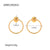 Wholesale Casual Classic Style Geometric Stainless Steel Plating 18k Gold Plated Rings Earrings Necklace