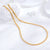 Wholesale Casual Hip-hop Classic Style Solid Color Titanium Steel 24k Gold Plated Necklace