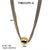 Wholesale Casual Streetwear Geometric Stainless Steel Plating 18k Gold Plated Necklace