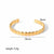 Wholesale Commute Starfish Shell Stainless Steel Polishing Plating 18k Gold Plated Rings Bracelets