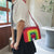 Wholesale Creative Hit Color Rainbow Heart Shape Messenger Bag