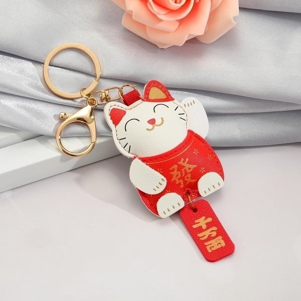 Wholesale Cute Lucky Cat Pendant Keychain