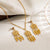 Wholesale Elegant Dreamcatcher Stainless Steel Hollow Out 18k Gold Plated Earrings Necklace