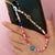 Wholesale Ethnic Style Color Soft  Letter Eyes Beaded Mobile Phone Chain