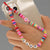 Wholesale Ethnic Style Color Soft  Letter Eyes Beaded Mobile Phone Chain