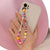 Wholesale Ethnic Style Color Soft  Letter Eyes Beaded Mobile Phone Chain