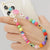 Wholesale Ethnic Style Color Soft  Letter Eyes Beaded Mobile Phone Chain