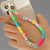 Wholesale Ethnic Style Color Soft  Letter Eyes Beaded Mobile Phone Chain