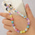 Wholesale Ethnic Style Color Soft  Letter Eyes Beaded Mobile Phone Chain