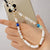 Wholesale Ethnic Style Color Soft  Letter Eyes Beaded Mobile Phone Chain