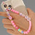 Wholesale Ethnic Style Color Soft  Letter Eyes Beaded Mobile Phone Chain