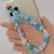 Wholesale Ethnic Style Color Soft  Letter Eyes Beaded Mobile Phone Chain