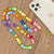 Wholesale Ethnic Style Color Soft  Letter Eyes Beaded Mobile Phone Chain