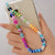 Wholesale Ethnic Style Color Soft  Letter Eyes Beaded Mobile Phone Chain